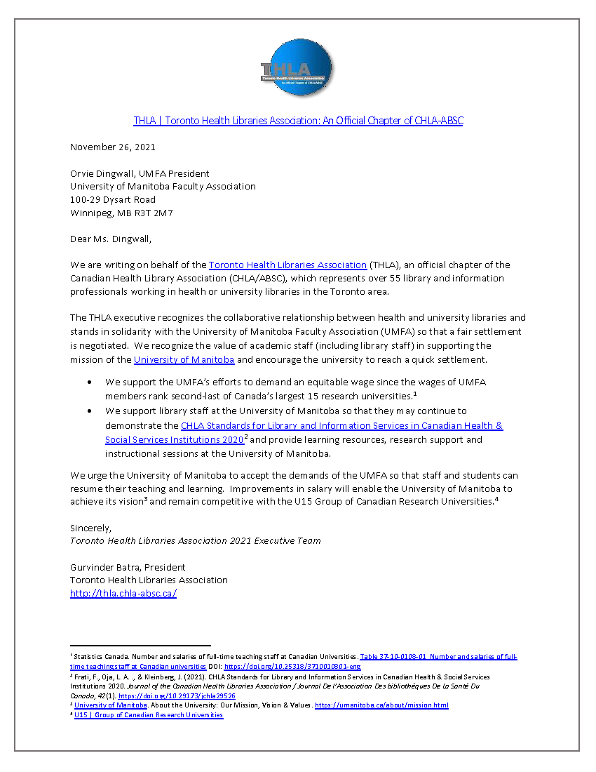 THLA letter supporting UMFA